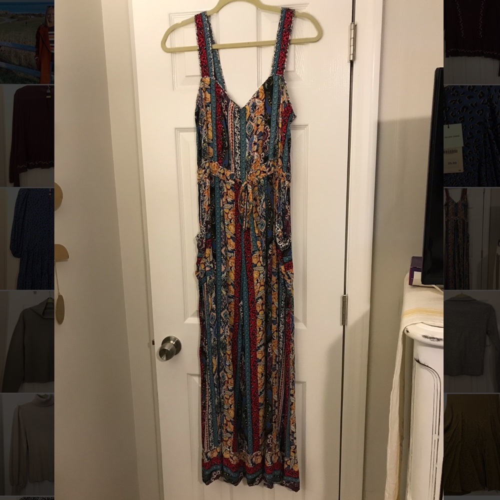 Printed Anthropologie Jumpsuit